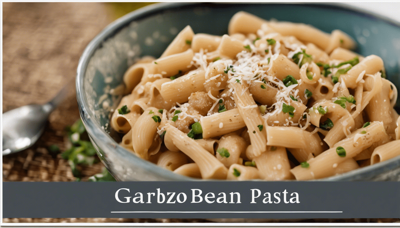 A dish of Garbanzo Bean Pasta