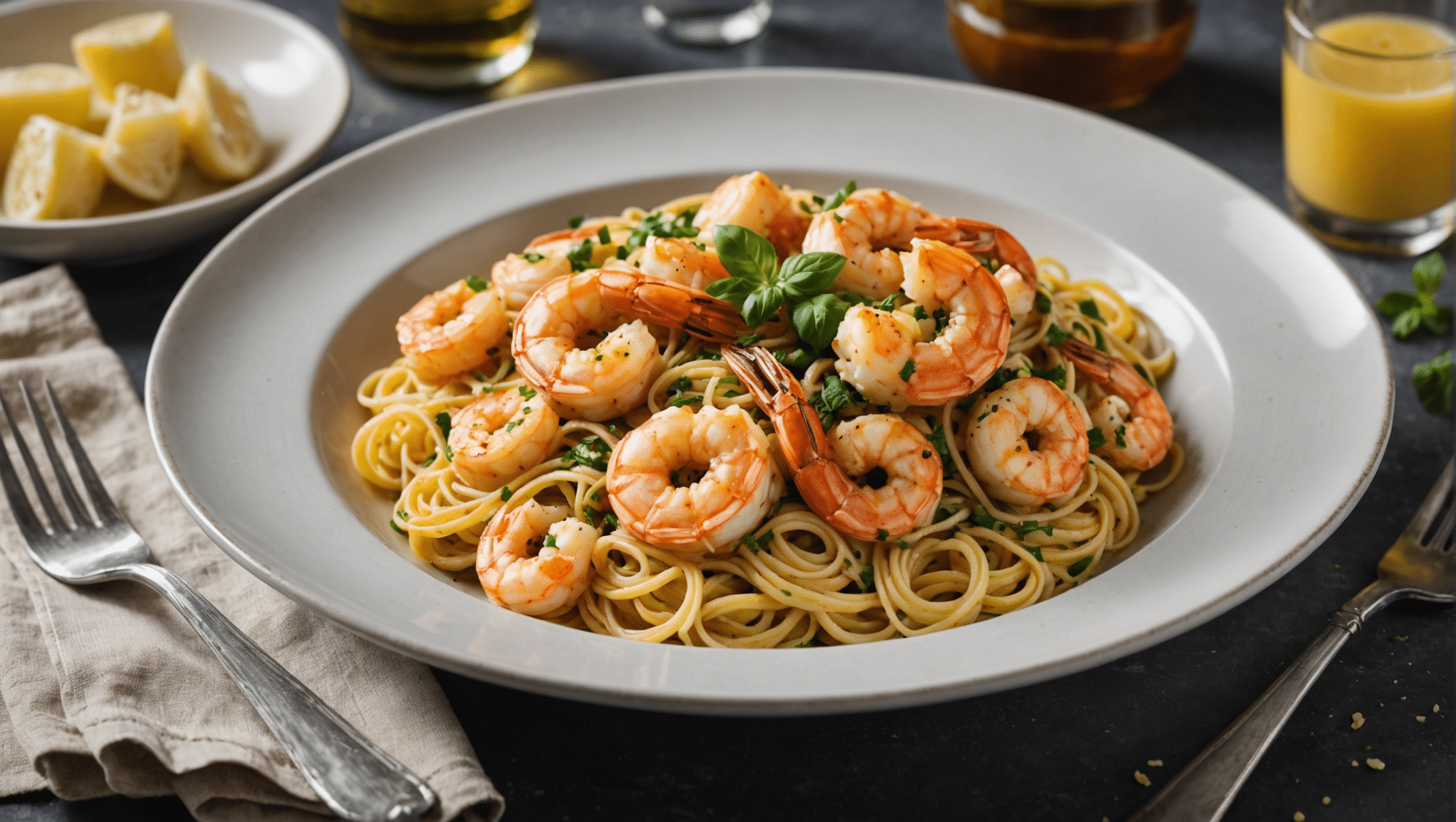 Garlic Butter Shrimp Pasta