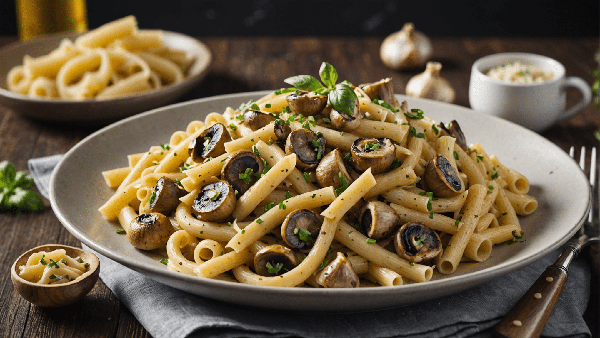 Garlic Mushroom Pasta