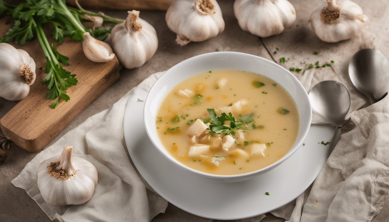 Garlic soup without garlic