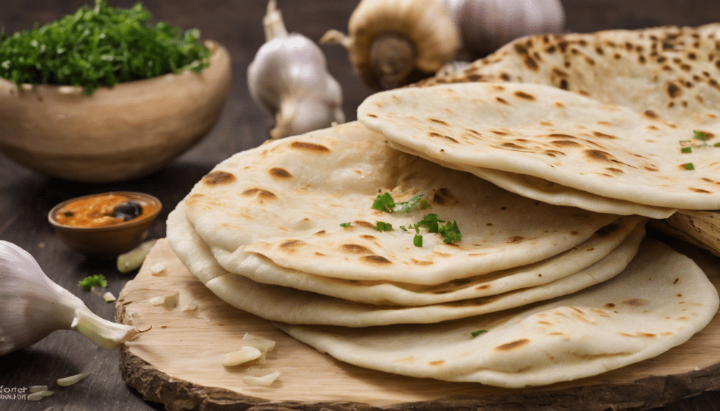 Garlic and Asafoetida Rotis (Indian Bread)