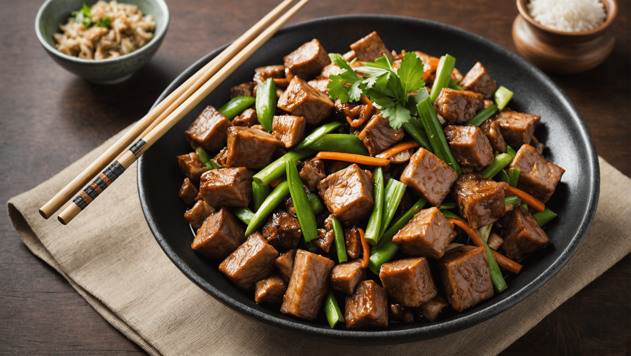 Giant Taro and Pork Stir-Fry