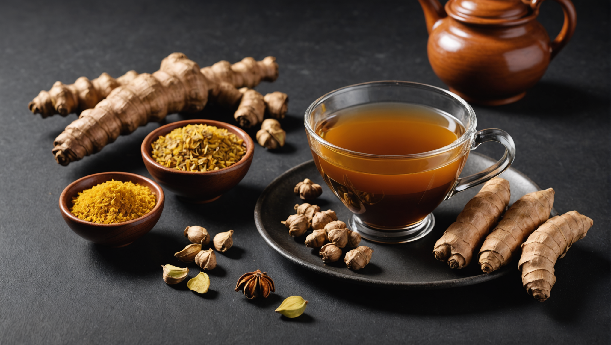 Ginger and Black Cardamom Tea