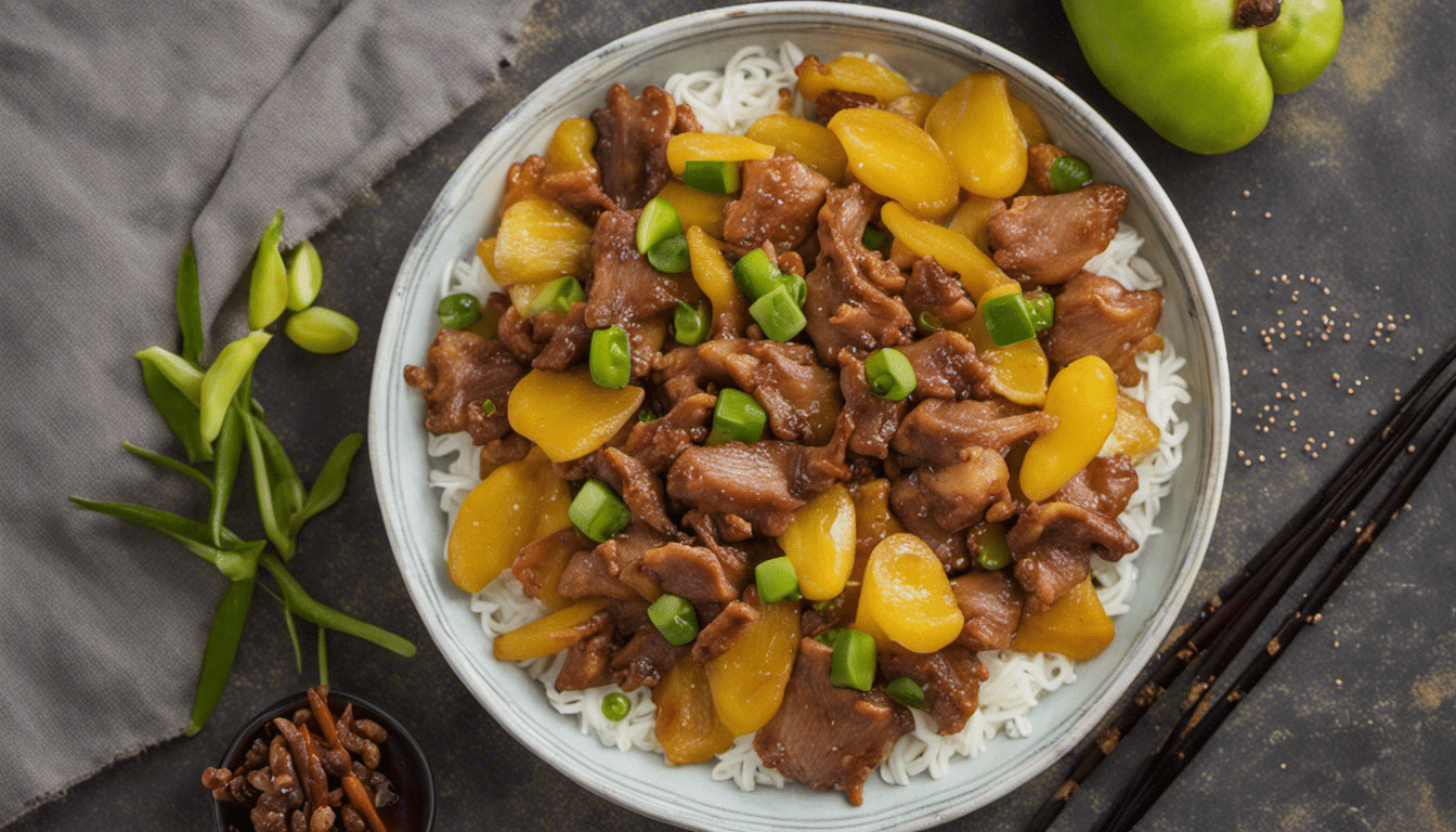 Glazed Star Fruit and Pork Stir Fry