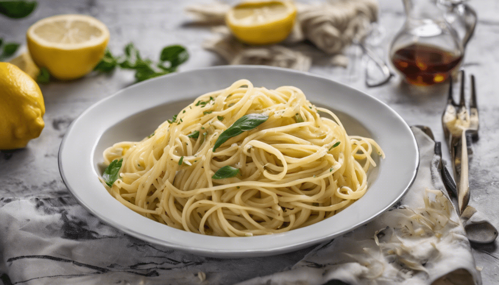 Gluten-Free Pasta with Fresh Lemon and Garlic
