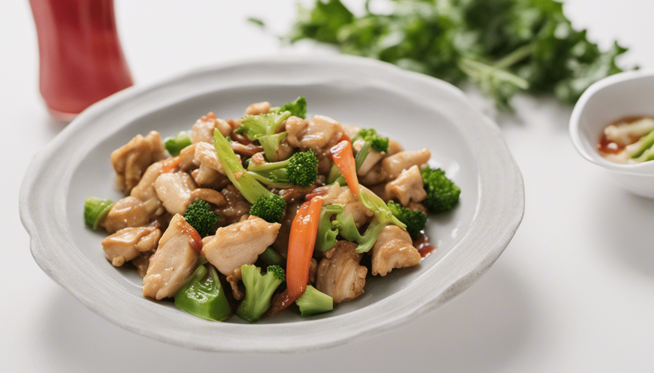 A delicious plate of Gnetum and Chicken Stir-fry