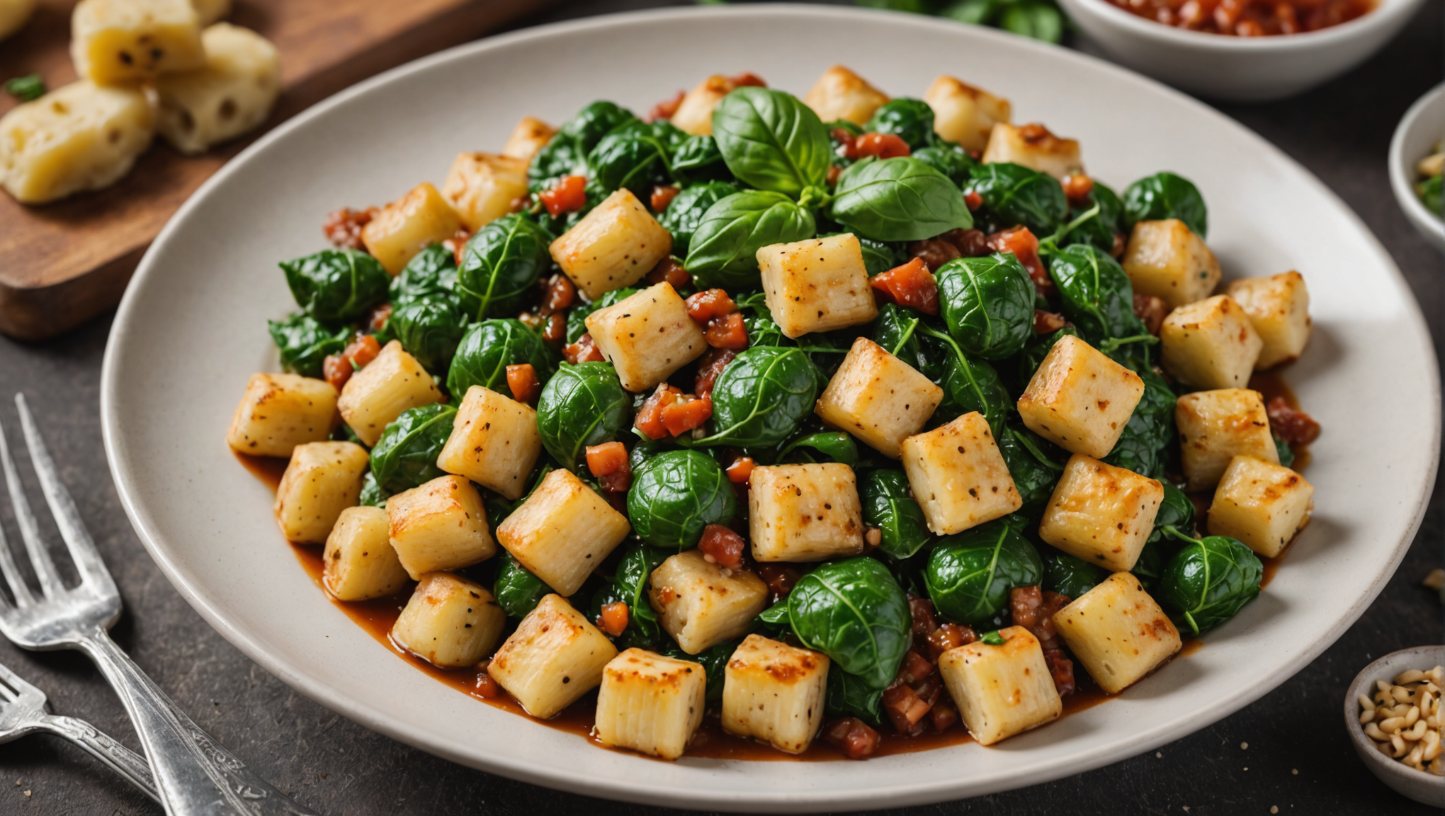 Gnocchi di Spinaci con Salsa alle Noci