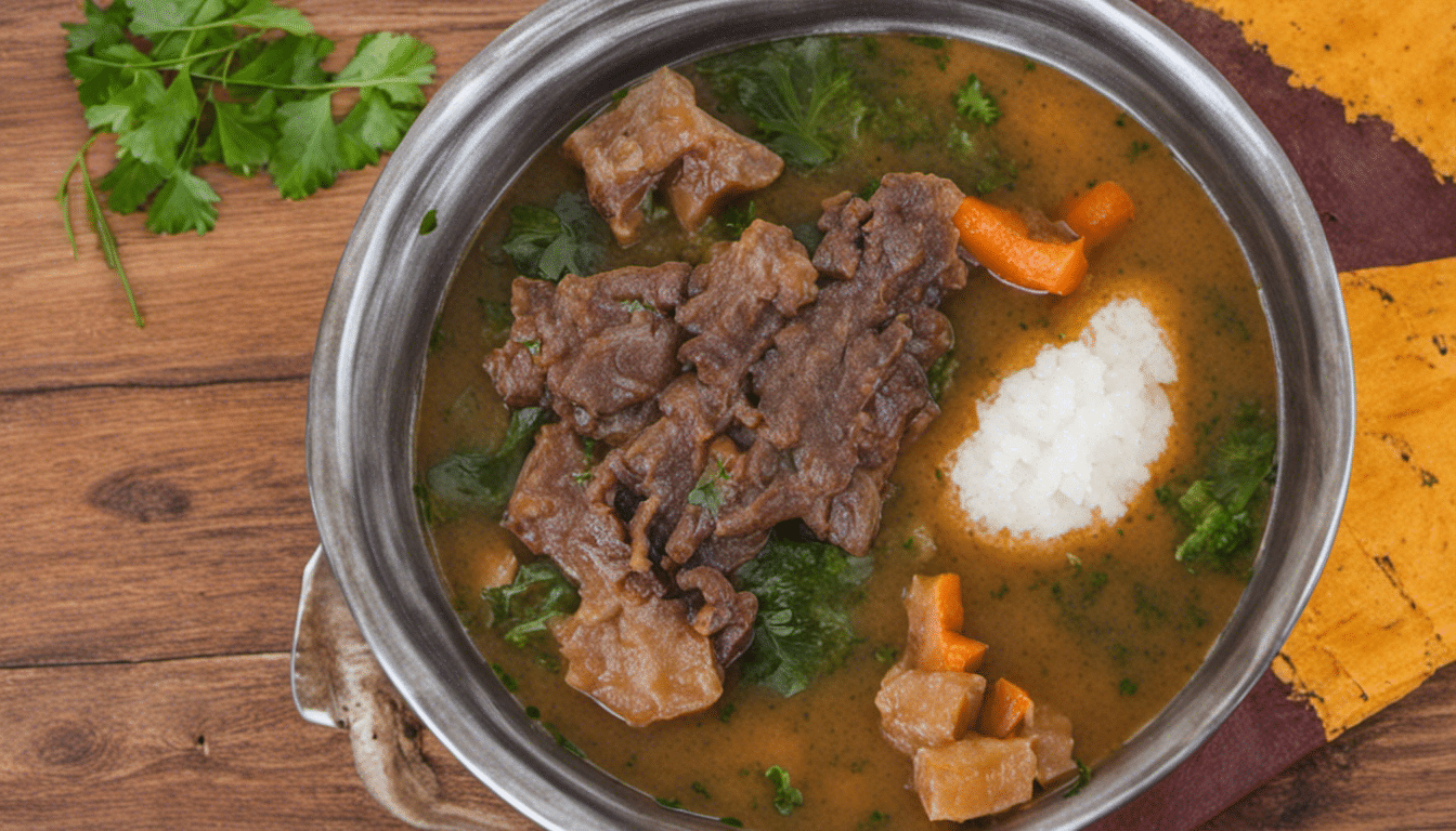 Goat Meat Soup with Yam Porridge