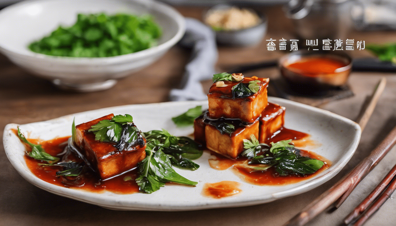 Gochujang Tofu with Perilla Leaves