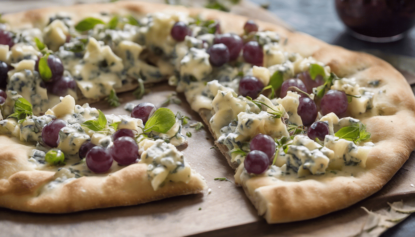 Grape and Blue Cheese Flatbread