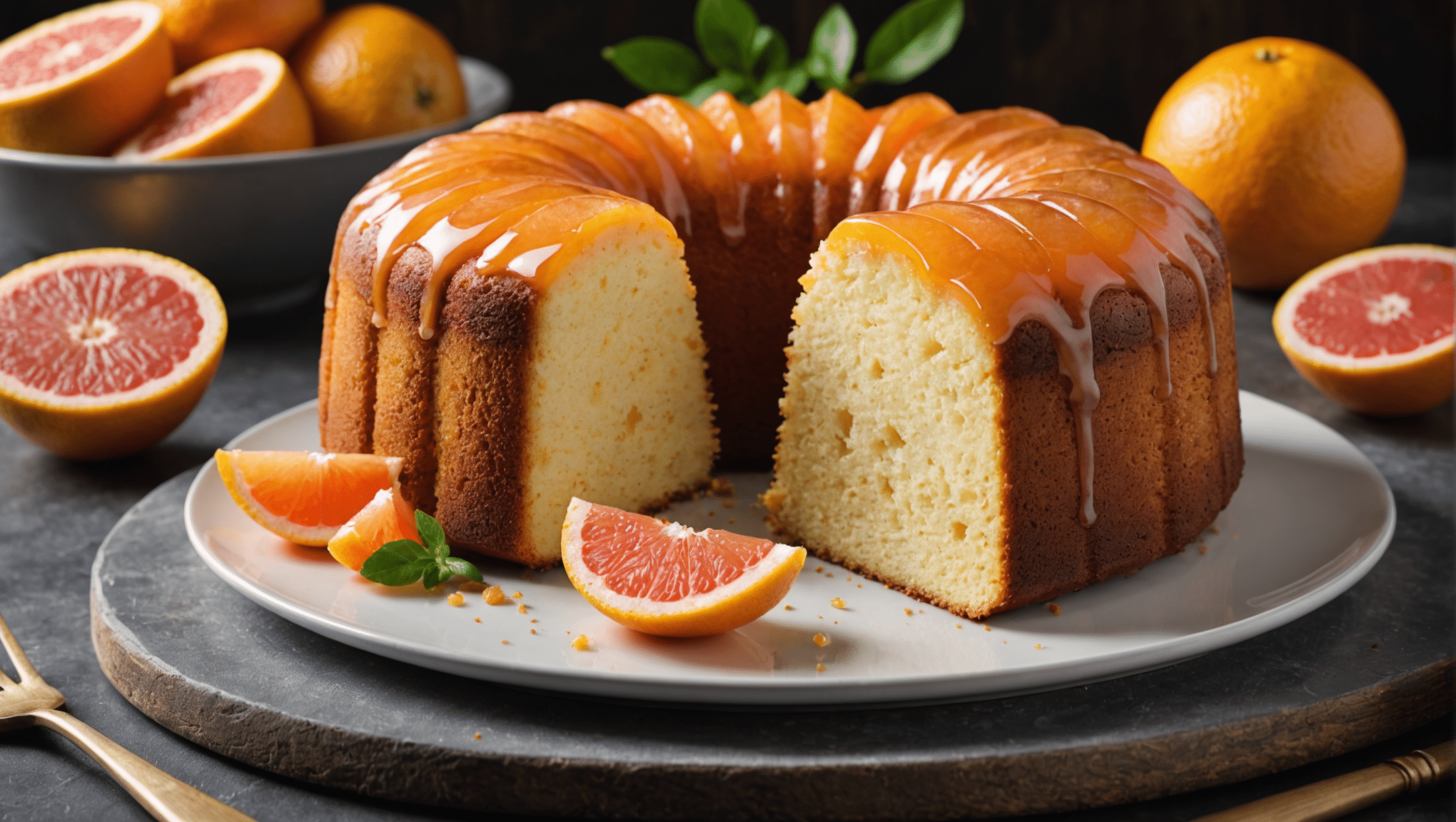 Grapefruit Pound Cake