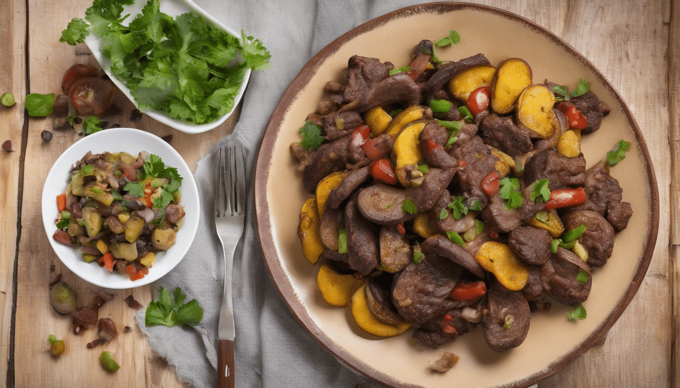 Greater Plantains with Beef and Vegetables