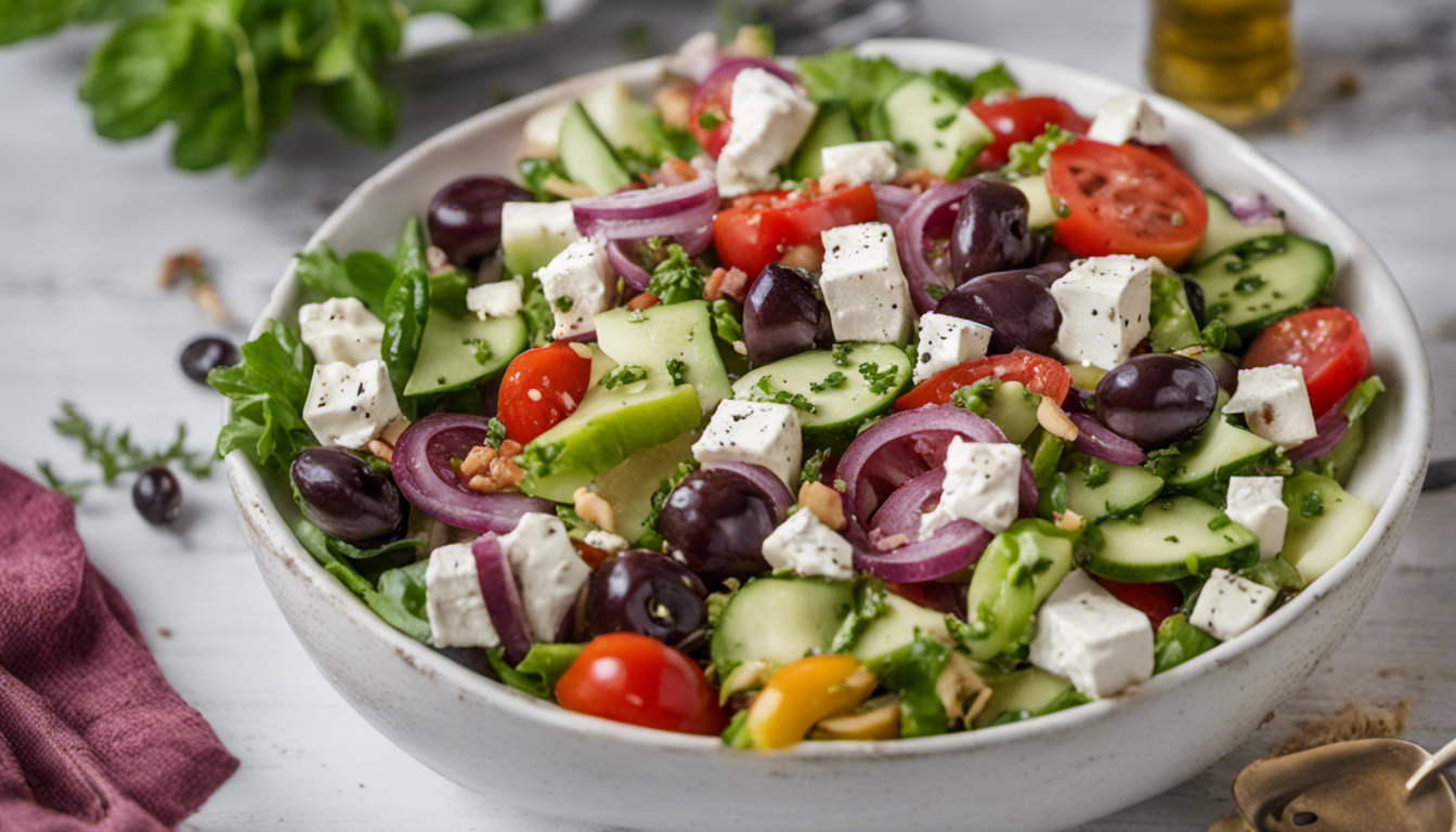 Greek Salad with Salad Burnet