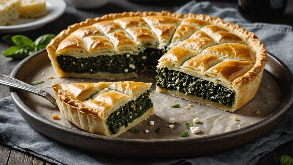 Greek Spinach and Feta Pie (Spanakopita)