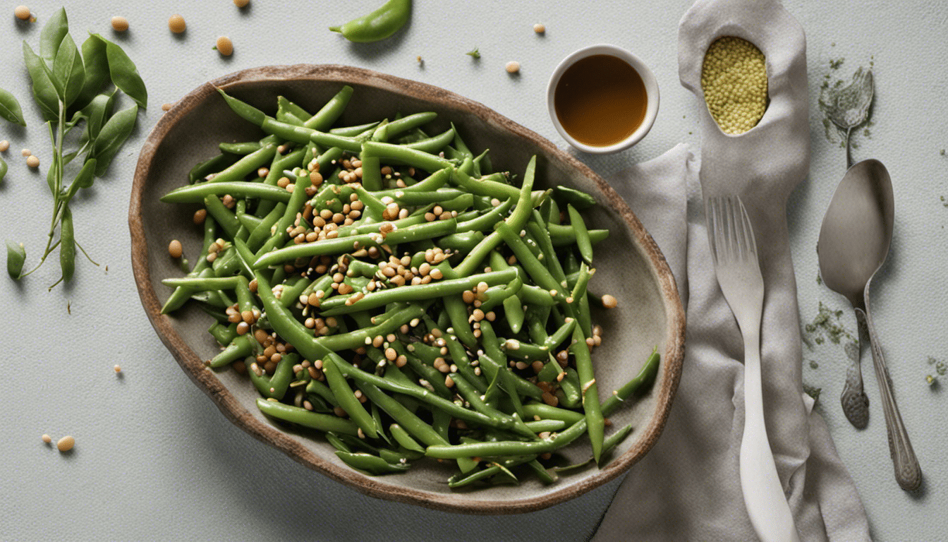 Green Bean Salad with Soybeans and Sesame Dressing