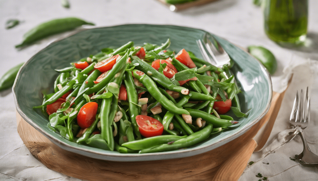Green Bean Salad with Tomato and Basil Vinaigrette