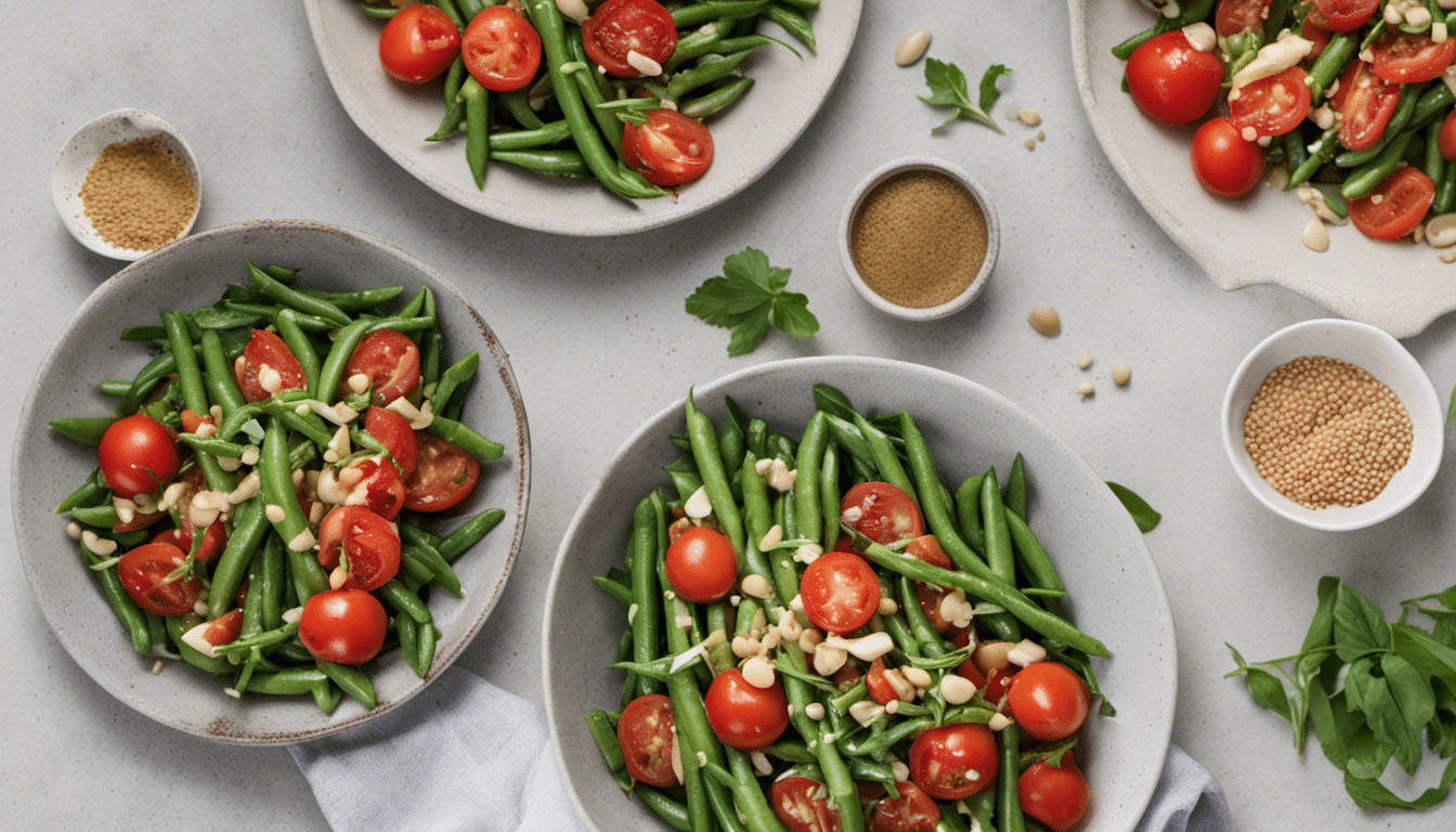 Green Bean and Tomato Salad with Tahini Dressing