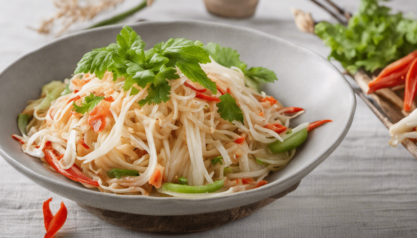 Green Papaya Salad with Greater Galangal