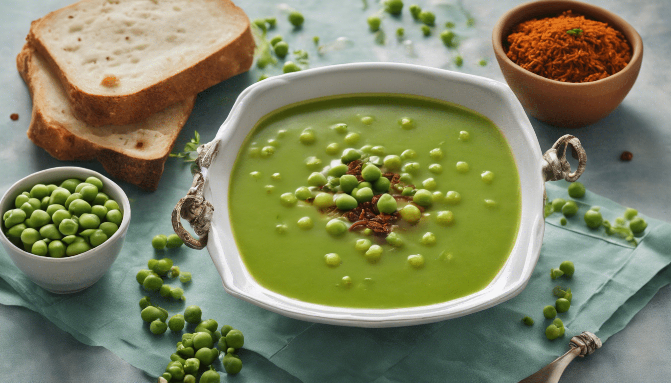 Green Pea Soup with Indian Spices