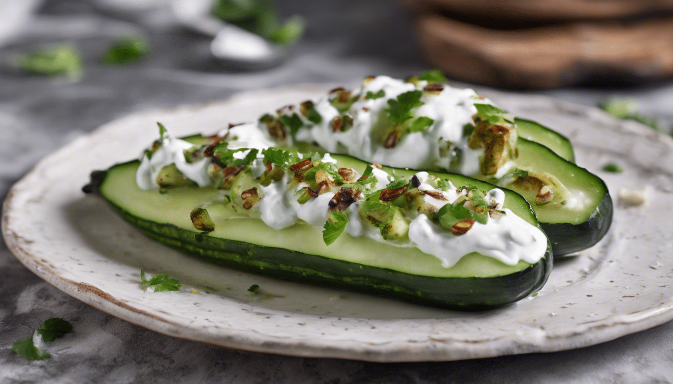 Grilled Armenian Cucumber with Garlic Yogurt