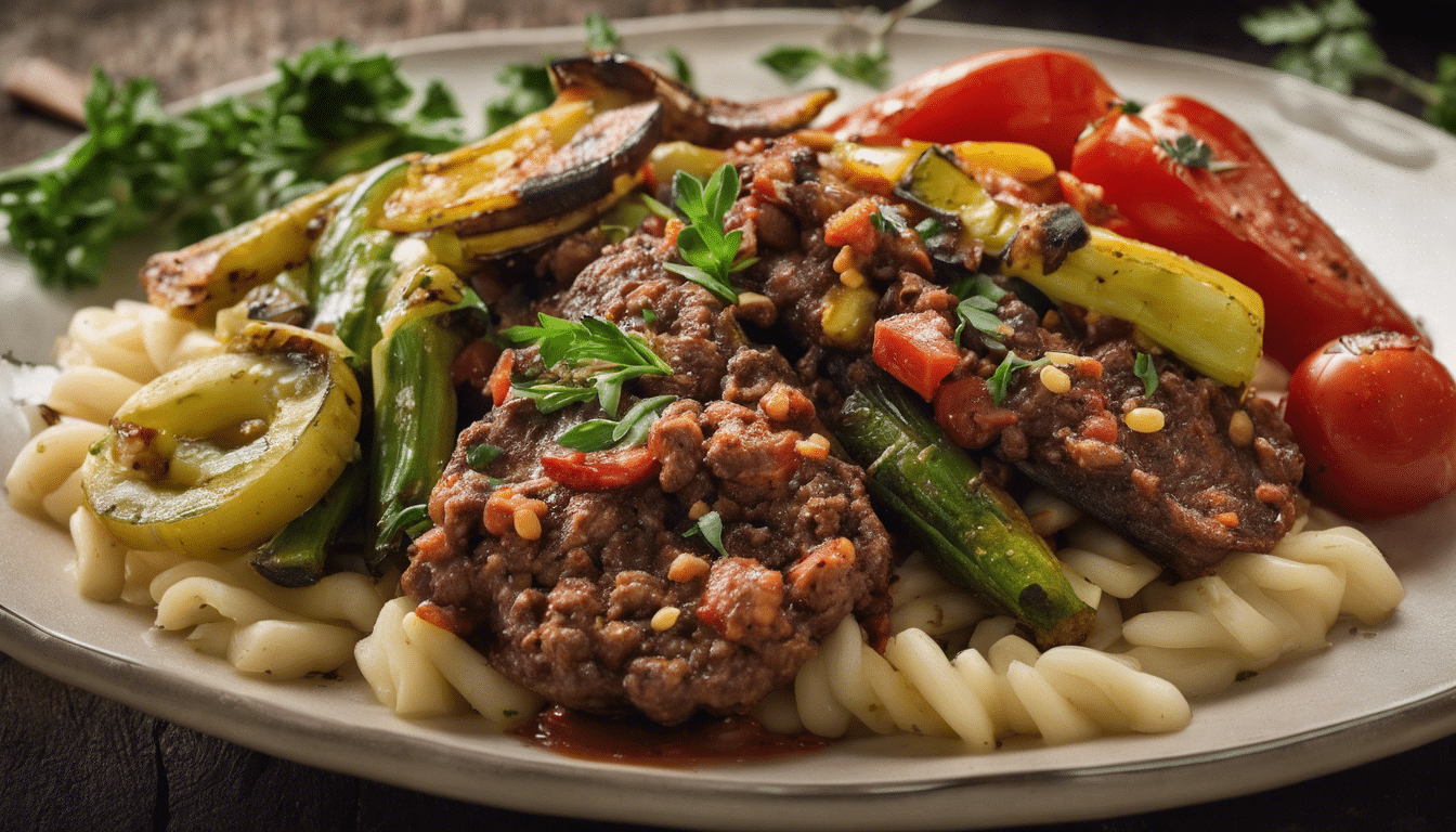 Delicious Grilled Bologis and Mixed Vegetables