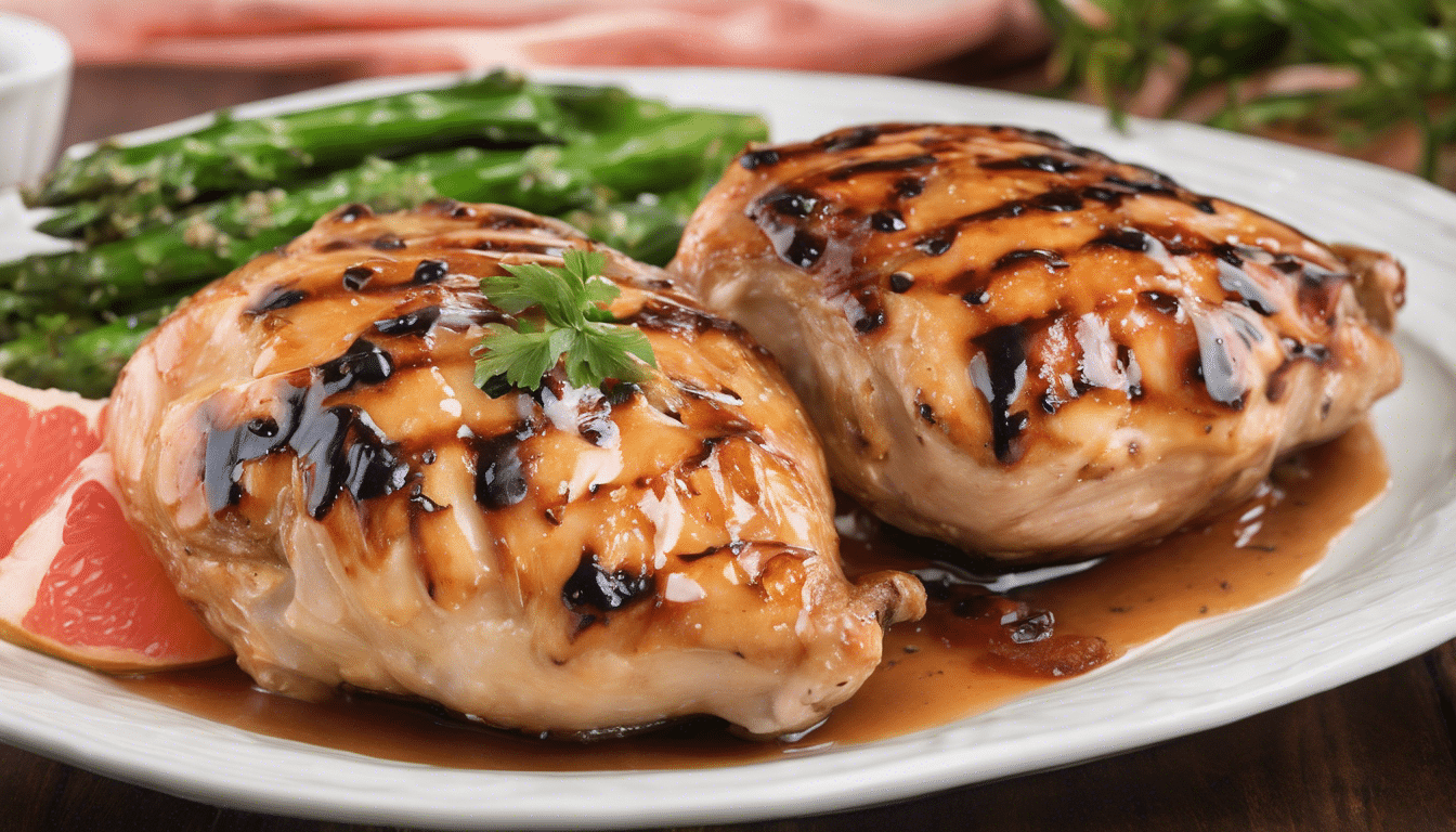 Grilled Chicken with Grapefruit Glaze