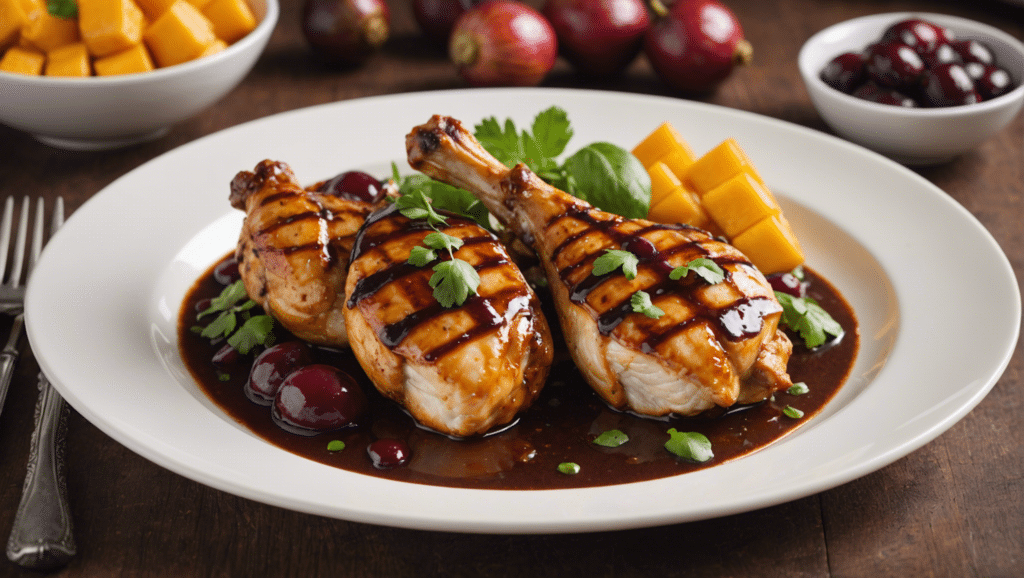 Grilled Chicken with Mangosteen Sauce