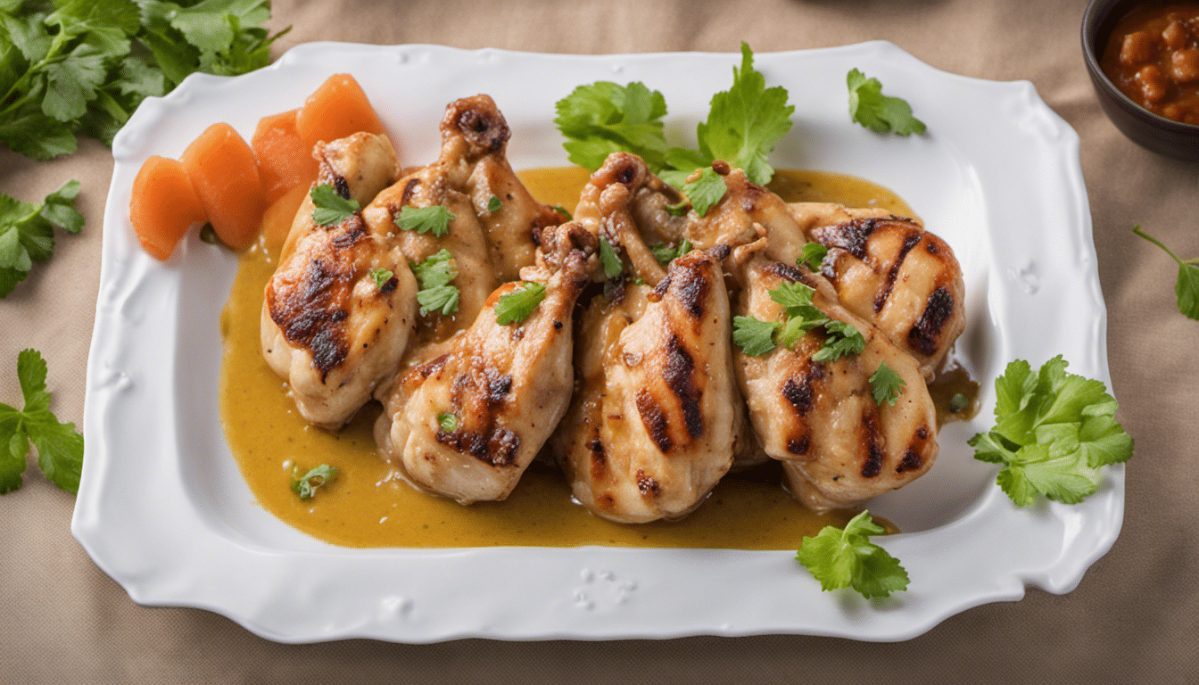 Grilled Chicken with Mouse Melon Sauce