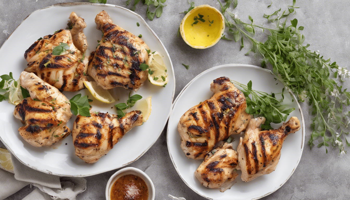 Grilled Chicken with Oregano and Lemon