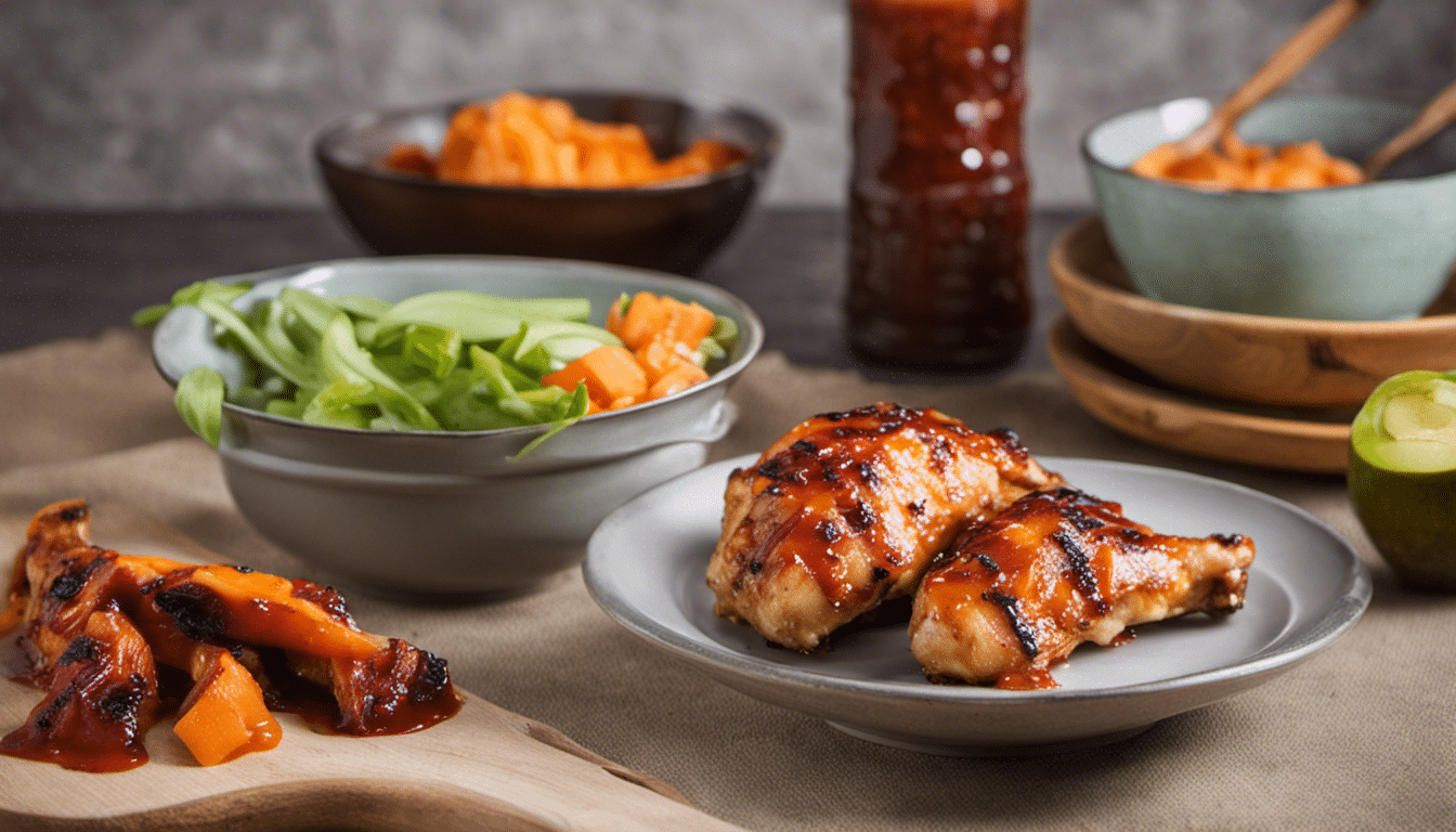 Grilled Chicken with Papaya BBQ Sauce