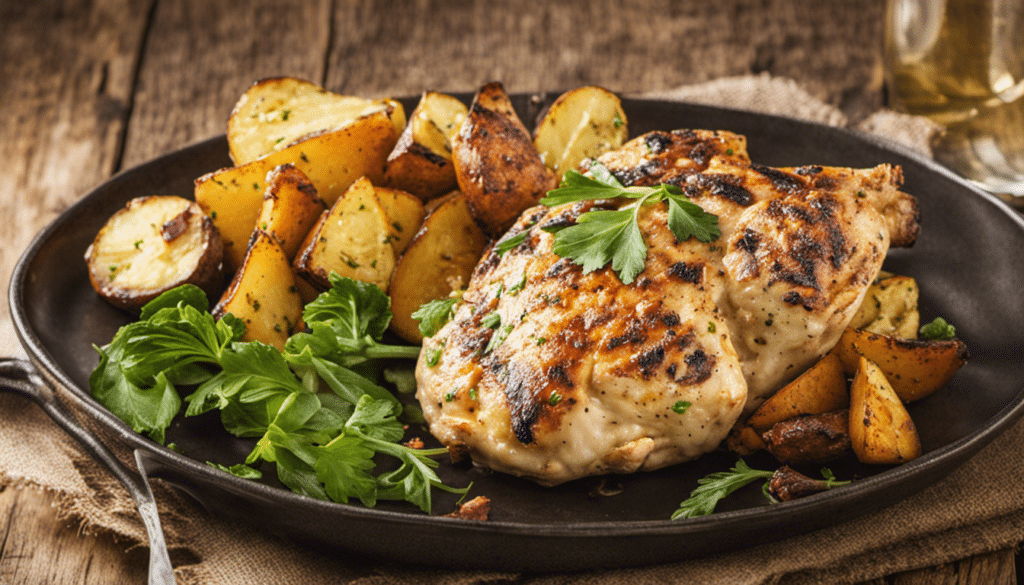 Grilled Chicken with Roasted Potatoes