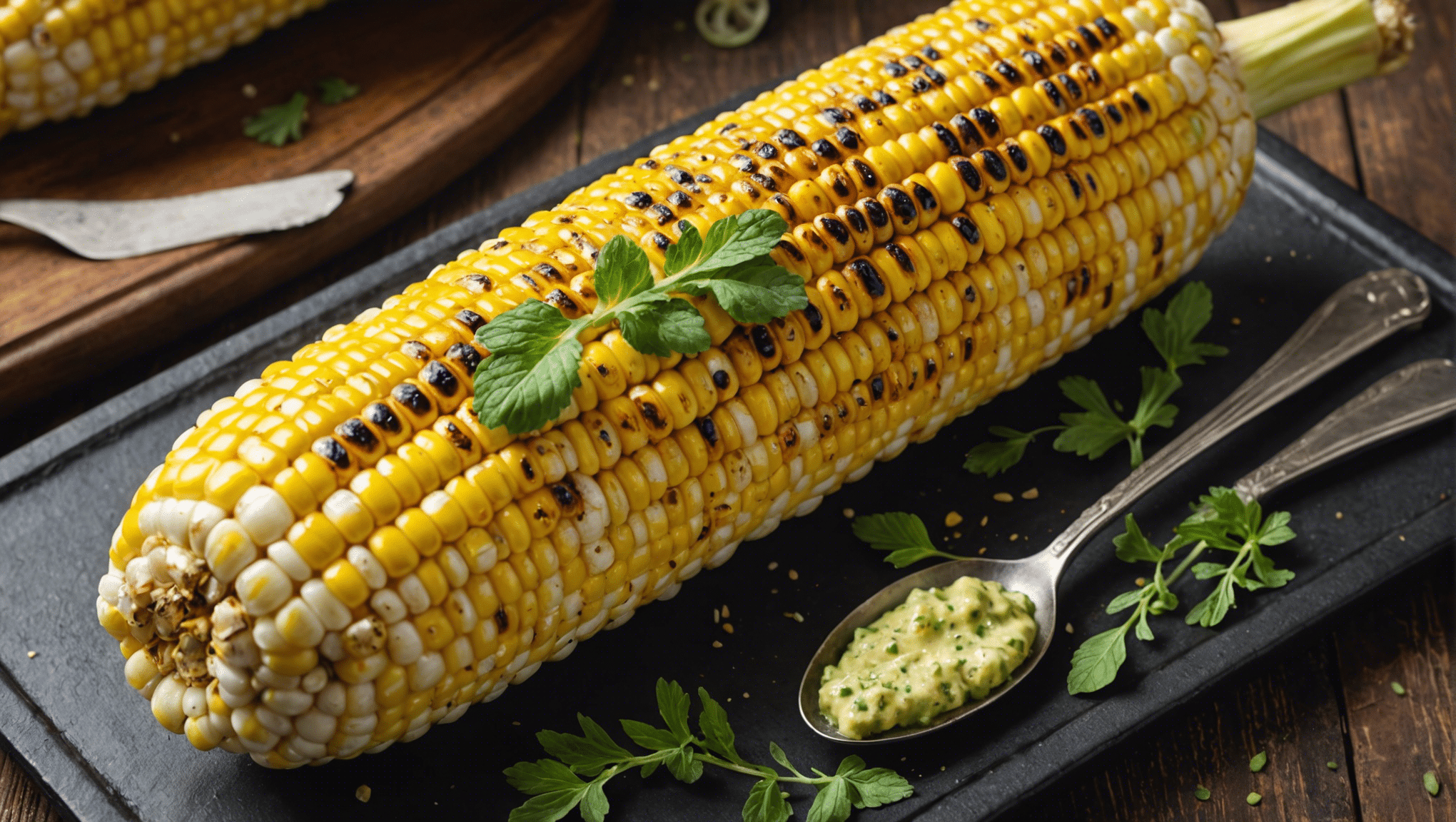 Grilled Corn on the Cob with Cuban Oregano Butter