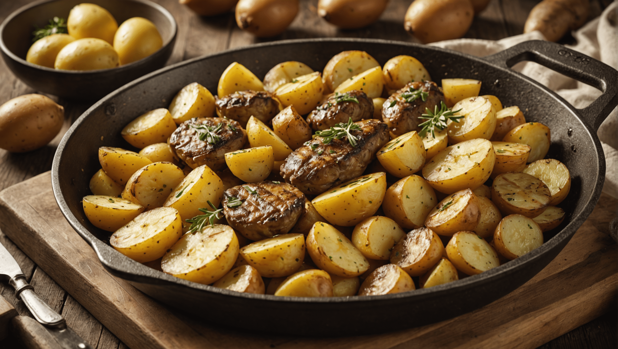 Grilled Cuttlefish with Roasted Potatoes