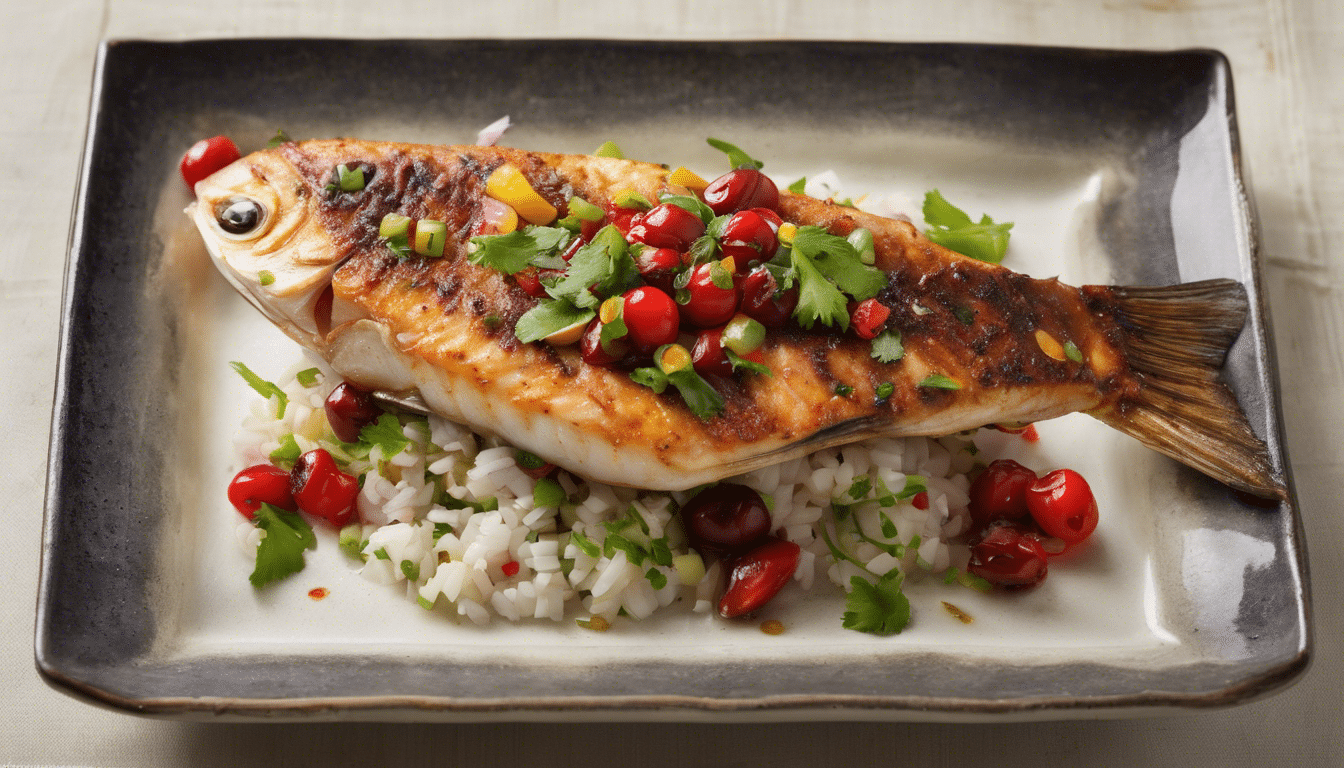 Grilled Fish with Surinam Cherry Salsa