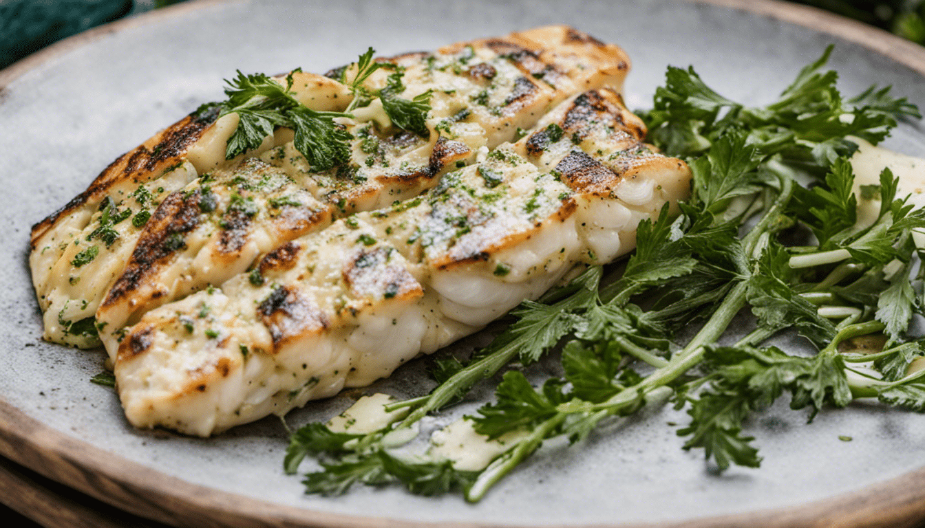 Grilled Hoki with Garlic Herb Butter