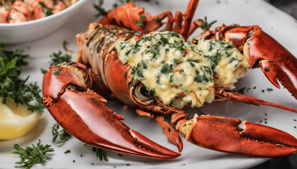Grilled Lobster with Herb Butter