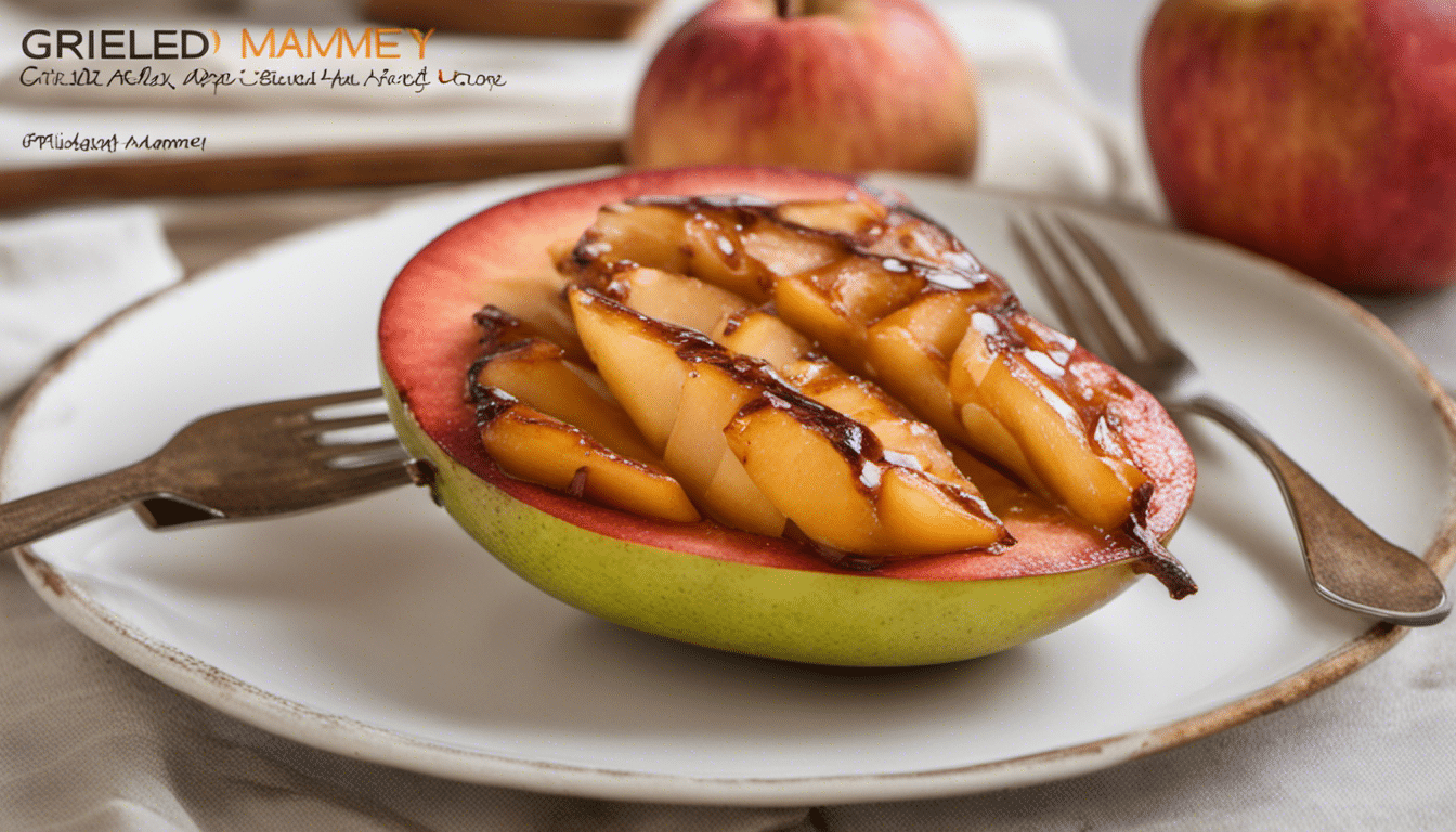 Grilled Mamey Apple with Honey