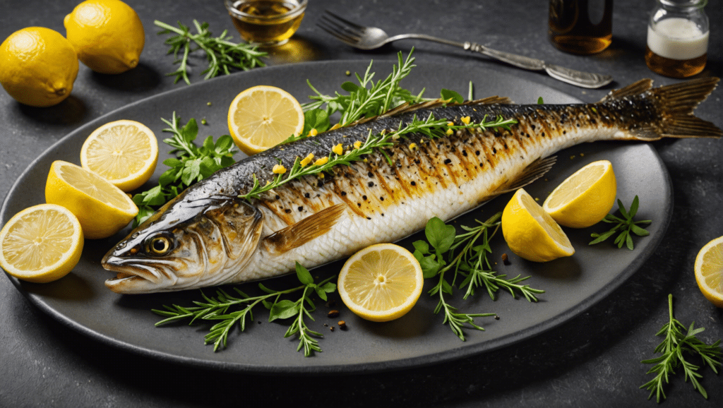 Grilled Pike with Lemon and Herbs