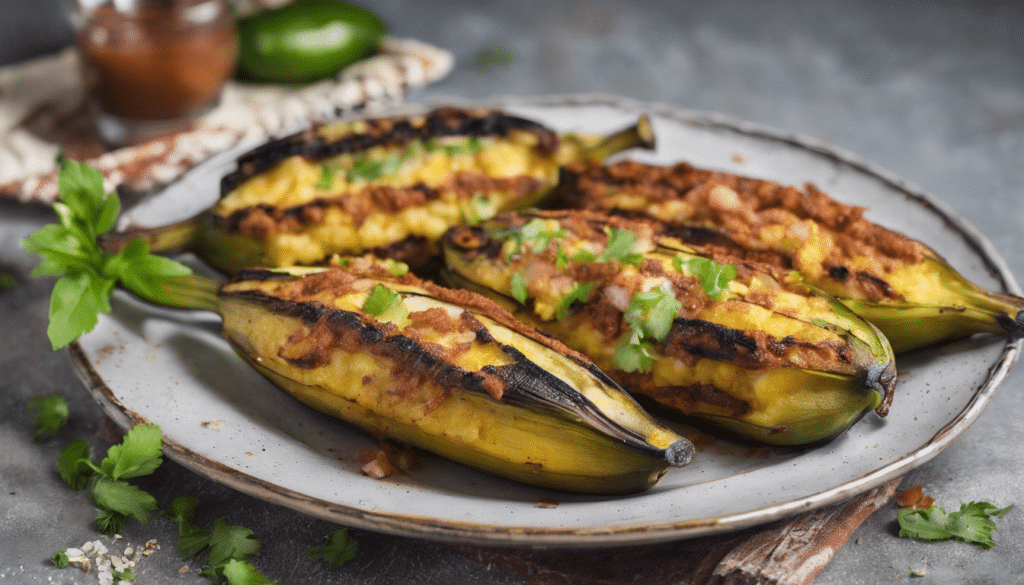 Grilled Plantain Rellenos