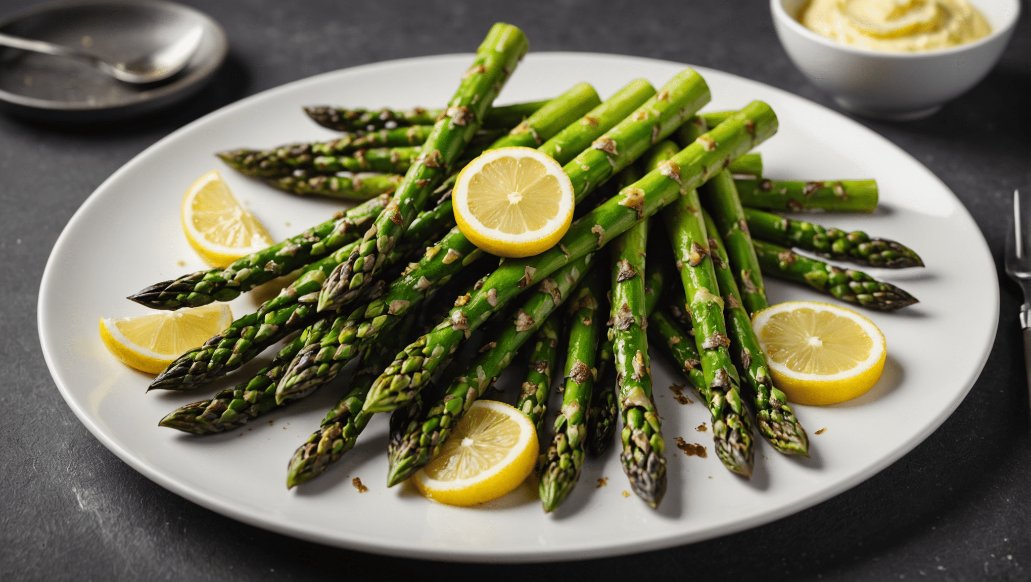 Grilled Prussian Asparagus with Lemon Butter