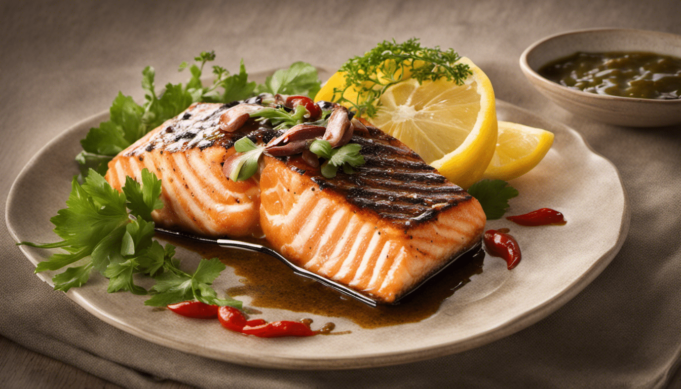 Delicious Grilled Salmon with Dorrigo Pepper Sauce