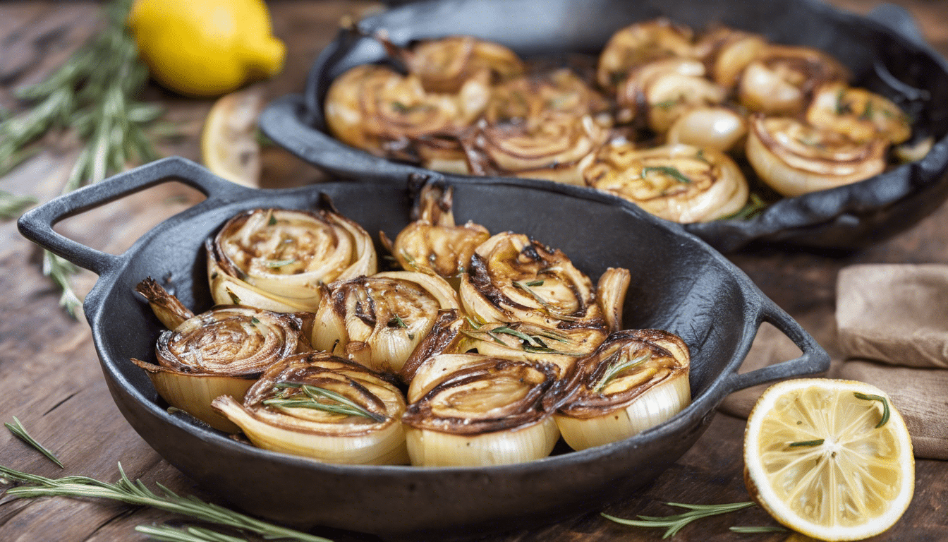 Grilled Spanish Onions with Lemon and Rosemary