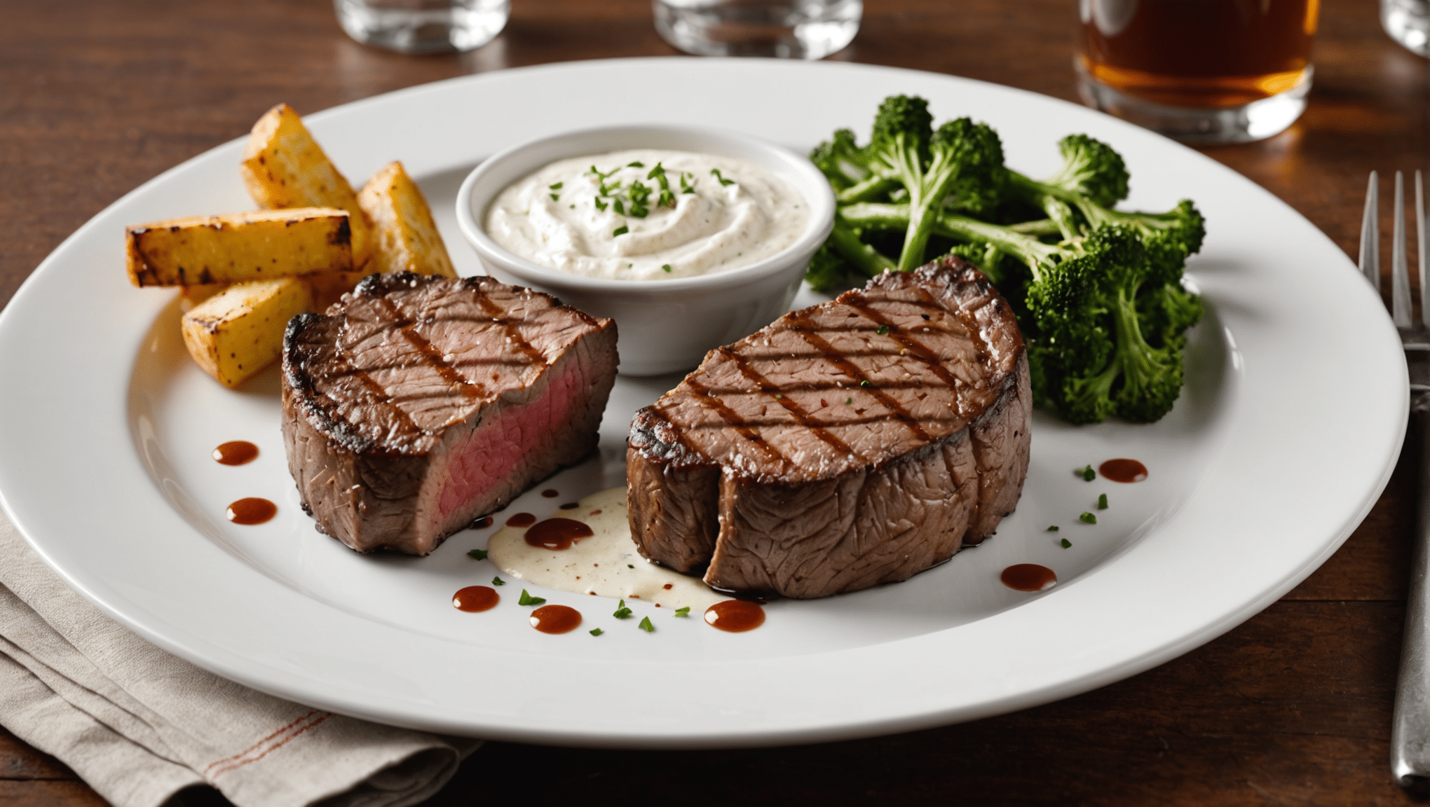 Grilled Steak with Horseradish Sauce