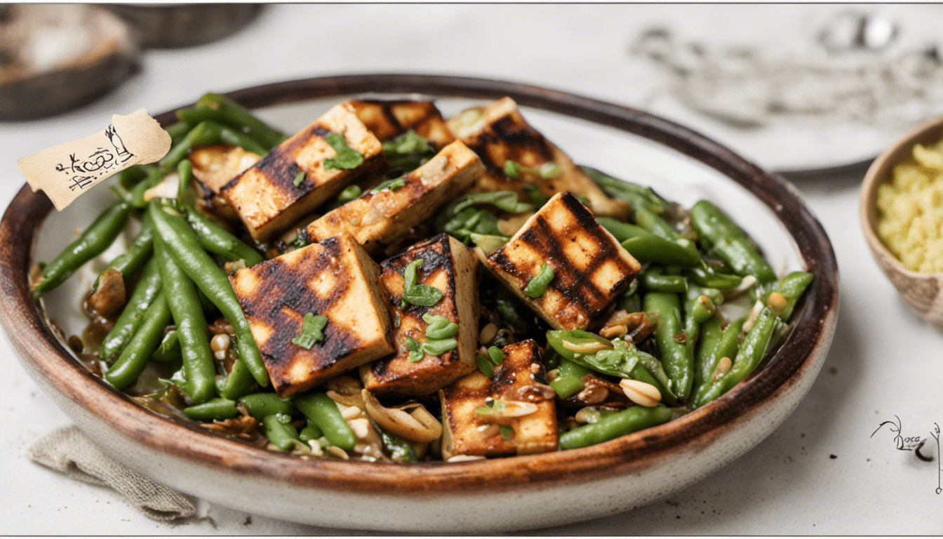 Grilled Tofu with Seabeans