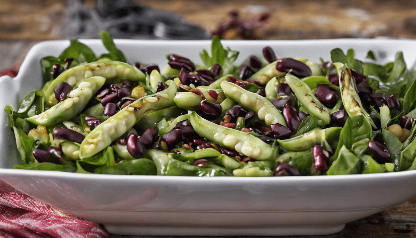 Grilled Velvet Bean Pod Salad