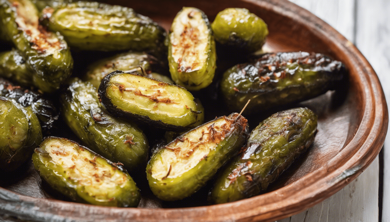 Grilled West Indian Gherkins with Spices
