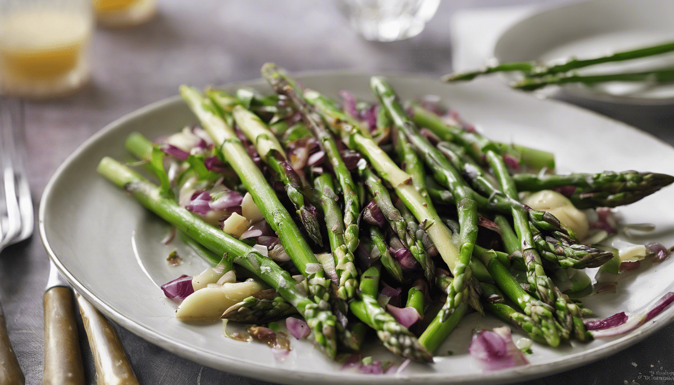Grilled Wild Leek and Asparagus Salad