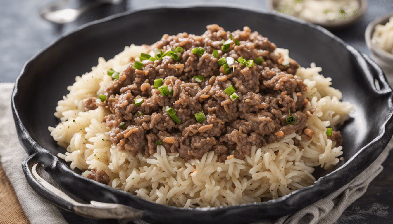 Ground Beef and Rice Pilaf