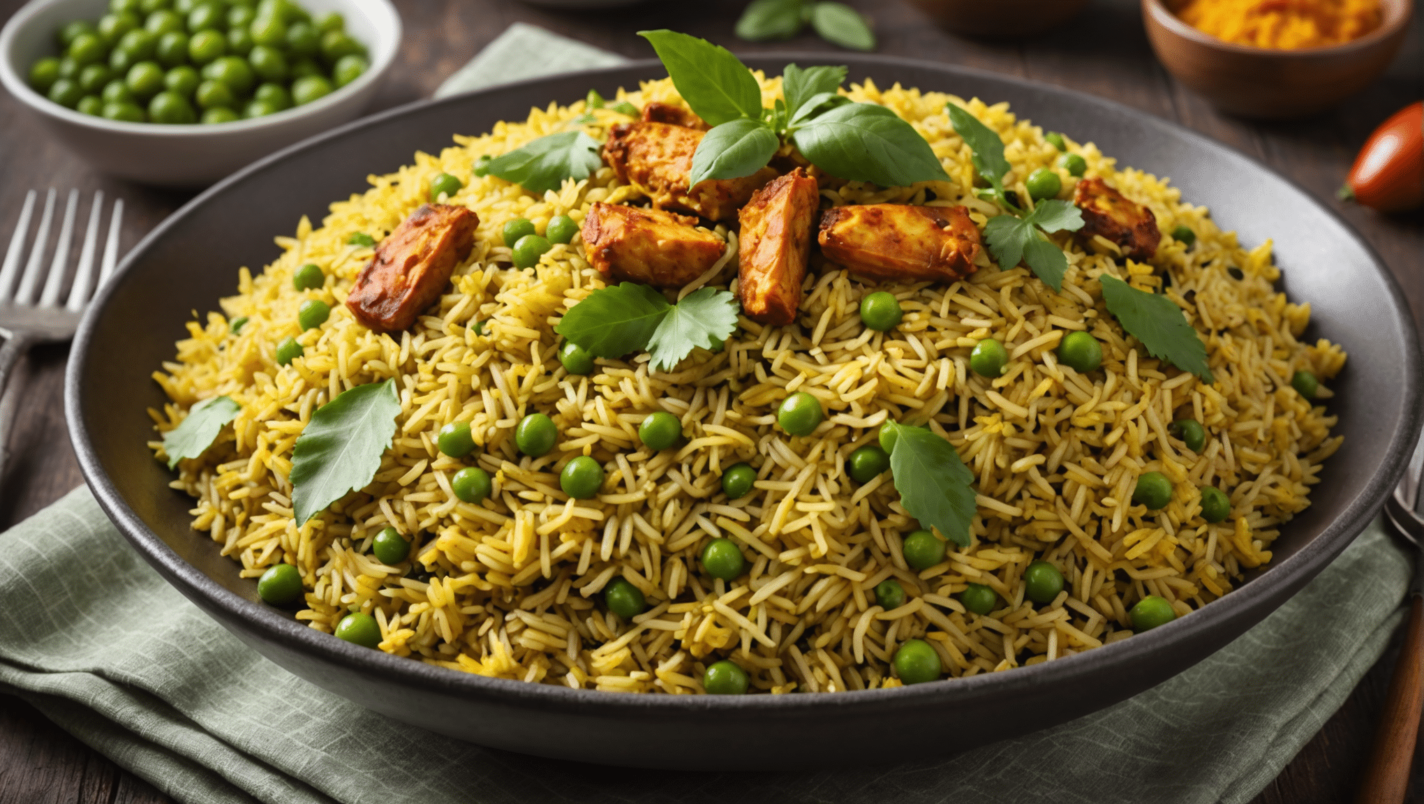 Guar ki Biryani - Spiced Rice Dish with Guar