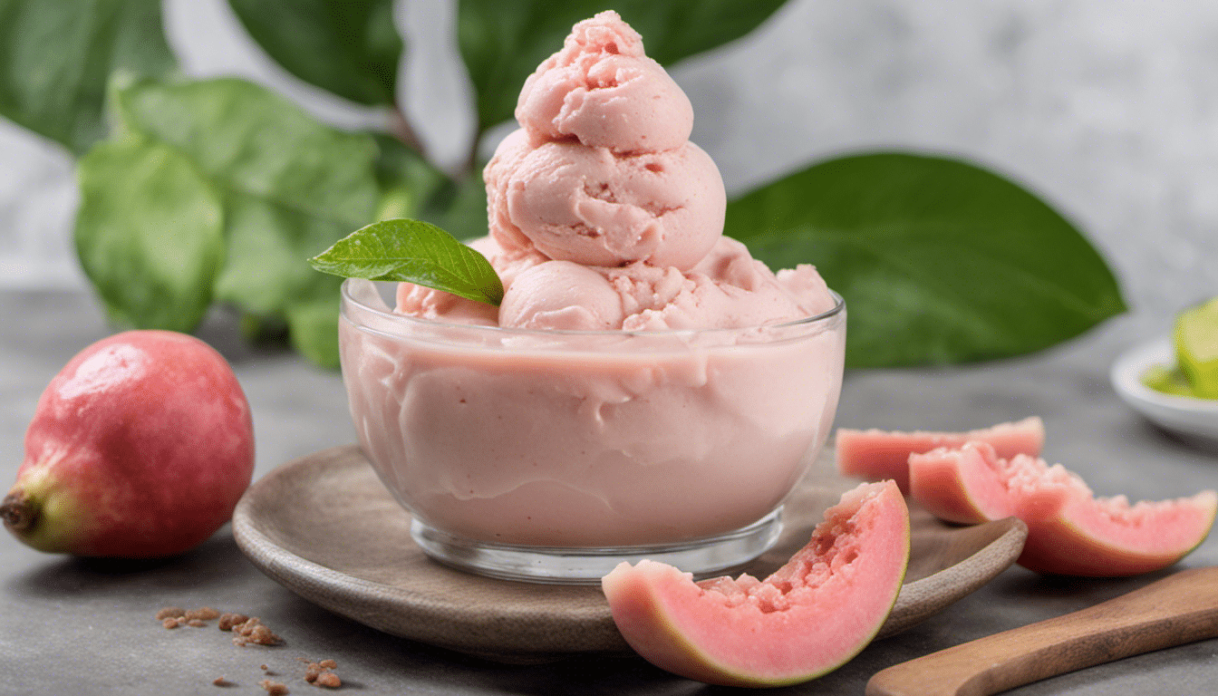 Delicious Guava Ice Cream